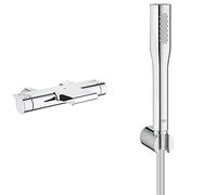 GROHE - 34174001 - Mitigeur Bain/Douche Thermostatique Grohtherm - 2000 - (Import Allemagne) & 27369000 Set de Douche Euphoria Cosmopolitan Stick (Import Allemagne)