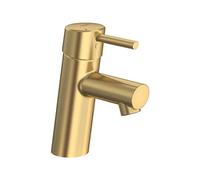 GROHE 34270GNA Concetto, robinet de salle de bain monotrou à poignée unique, taille S, 1,2 GPM, lever de soleil frais brossé (or brossé)