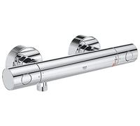 Grohe 34771000 Mélangeur | Température constante malgré les variations de pression, bouton FlowControl pour limiter le débit (chrome, 34771000)