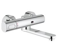 GROHE 36333000 Eurosmart Cosmopolitan E Mitigeur lavabo mural infra-rouge avec thermostatique, Chrome