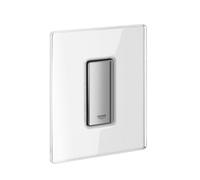 GROHE 38846LS0 Skate Cosmopolitan Plaque de commande urinoir en verre Argent