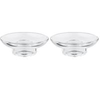GROHE 40368001 Essentials Porte-Savon Transparent (Lot de 2)