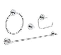 Grohe Essentials - Set d'accessoires de salle de bain, chrome 40823001
