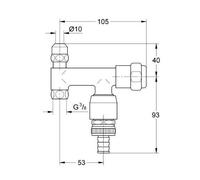 Grohe 41033000 Eggemann Original eau DN10 avec diffuseur d'angle