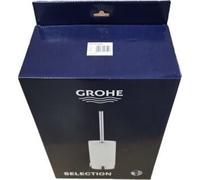 GROHE 41076DC0 Ensemble brosse WC Selection 41076 verre/supersteel