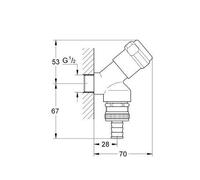 GROHE 41190000 Eggemann Connexion 1/2 Pouces avec Clapet Anti-Retour Import Allemagne