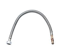 Grohe 45829000 Tuyau de pression | Flexible de raccordement pour robinetterie, résistant à la pression, montage facile, usage universel (chrome, 45829000)