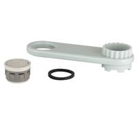 Grohe 46711000 46711000-Vástago Para grifos, | Régulateur de jet à installer, réduit les éclaboussures, montage facile à la main ou à la clé (46711000)