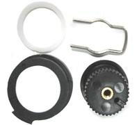 Grohe Bague de butée avec écrou de régulation 47300 pour Atrio, chrome, 47300000,