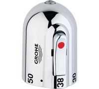 Grohe 47352000 poignée de température échelle | Poignée de remplacement pour le réglage de la température, montage facile sans outil spécial (chrome, 47352000)