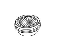 Grohe 48264000 48264000-ESmart Aireador de fregadero, Argent | Assure un jet d'eau homogène et agréable, montage facile à la main ou à la clé (48264000)