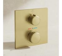 Grohe Allure Façade avec mitigeur thermostatique encastré 1 sortie Doré, 19380GN