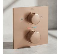 Grohe Allure Mitigeur thermostatique 2 sorties bain/douchette à main avec invers