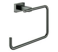 Grohe anneau Essentials Cube serviettes match0 40510AL1 fixation invisible, graphite dur brossé