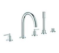 Grohe Atrio Combinaison de baignoire 5 trous 29407000 avec poignée à levier, chromé