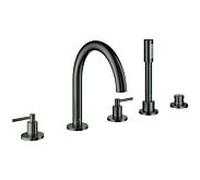 Grohe Atrio Combinaison de baignoire 5 trous 29407AL0 avec poignée à levier, graphite dur brossé