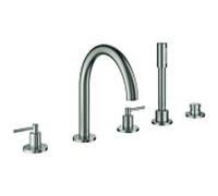 Grohe Atrio Combinaison de baignoire 5 trous 29407DC0 avec poignée à levier, super acier