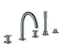 Grohe Atrio Combinaison de baignoire 5 trous 29408DC0 avec poignées croisées, super acier