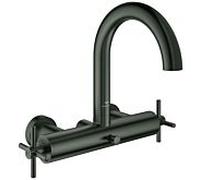Grohe Atrio mitigeur de bain à deux poignées 25268AL0 1/2", graphite dur brossé