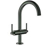 Grohe Atrio mitigeur de lavabo à deux poignées 21145AL0 2000 /2", taille L, graphite dur brossé