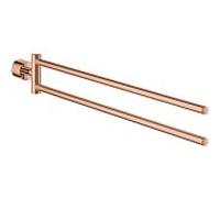 Grohe Atrio porte-serviettes 40308DA3 coucher de soleil chaud, 2 bras, non pivotante , fermeture dissimulée