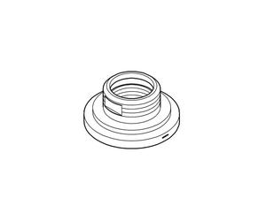 Grohe Atrio Rosace pour Mélangeur 3 trous bidet, chromée, 45630000,