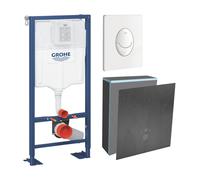 Grohe- Bâti support Solido plaque de déclenchement banche habillage Wedi I-Board avec revêtement Concrete gris