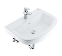 Grohe Bau Ceramic - Set de lavabo et mitigeur de lavabo avec bonde, blanc alpin/chrome 39472000
