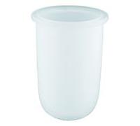 Grohe Bau Cosmopolitan verre de remplacement 40393000 pour ensemble de brosses de toilettes, blanc satiné