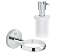 Grohe BauCosmopolitan Distributeur de savon liquide, 40585001+40394001,