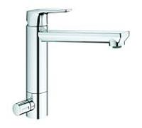 Grohe BauEdge mitigeur de cuisine 31696000 chromé , pivotant, bec moyen-haut