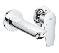 Grohe BauEdge - Mitigeur de lavabo encastré, installation à 2 trous, chrome 20474001