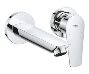 Grohe BauEdge - Mitigeur de lavabo encastré, installation à 2 trous, chrome 20474001