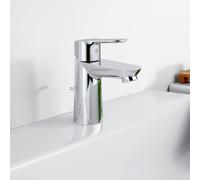 GROHE Mitigeur monocommande de lavabo BauEdge 23328000 Chrome S‑Size avec tirette