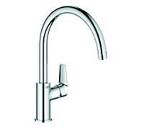 Grohe BauEdge mitigeur d'évier 31367001 chromé , bec haut orientable