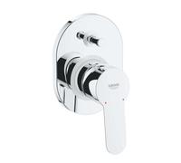 Grohe BauEdge - Mitigeur encastré avec 2 sorties et corps d’encastrement, chrome 29039000