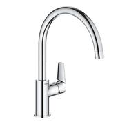 GROHE Mitigeur d'évier monocommande BauEdge 31367001 – bec haut orientable, saillie 223 mm