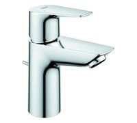 Grohe BauEdge Mitigeur monocommandé pour lavabo, S-Size, saillie 95mm, vidage à tirette, 23328001