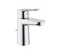 GROHE BauEdge Size S - Mitigeur lavabo monocommande - Chrome - Bec angulaire