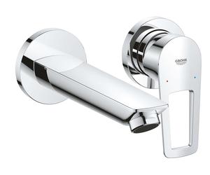 Grohe BauLoop - Mitigeur de lavabo encastré avec corps d’encastrement, installation 2 trous, chrome 20289001