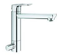 Grohe BauLoop mitigeur d'évier 31713000 chromé , orientable, bec moyen-haut