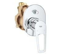 Grohe BauLoop - Mitigeur encastré 2 sorties, avec corps d’encastrement, chrome 29041001