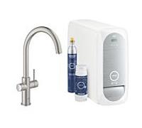 Grohe Blue Home Kit de démarrage 31455DC1 supersteel, Mitigeur bec C, Starter Kit