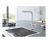 Grohe Blue Home kit de démarrage 31539000 chrome, mitigeur bec L, Mousseur extractible