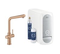 Grohe Blue Home Mitigeur de cuisine avec système de filtration et de gazéification de l’eau, pivotant, 31454DL1,