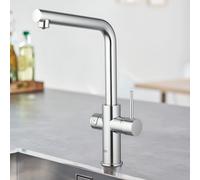 Grohe Blue Home Mitigeur de cuisine avec système de filtration et de gazéification de l’eau, pivotant, 31454001,