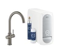 Grohe Blue Home Mitigeur de cuisine avec système de filtration et de gazéification de l’eau, pivotant, 31455AL1,