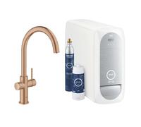 Grohe Blue Home - Mitigeur d'évier avec unité réfrigérante et filtration, Warm Sunset brossé 31455DL1