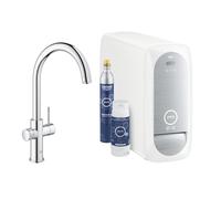 Grohe Blue Home Mitigeur Évier avec Système de Filtration de l'Eau, Bec C, 31455001 (Import Allemagne)