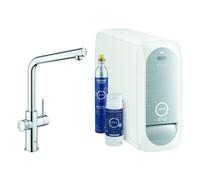 GROHE Mitigeur de cuisine Blue avec filtre sur pied StarLight Chrome 31454001